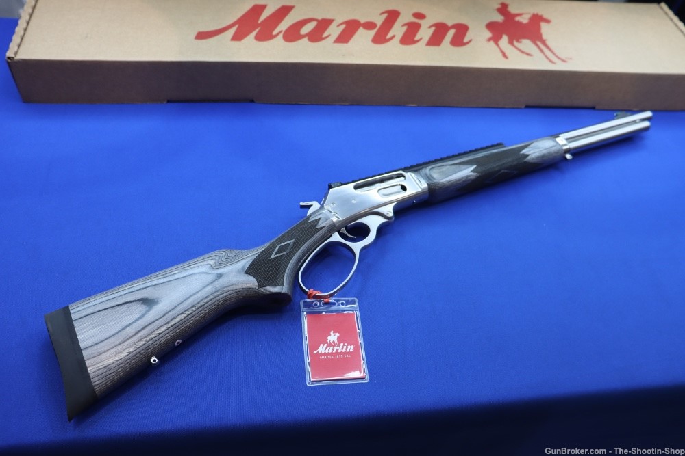 Marlin Model 1895 SBL Rifle 45-70 GOVT Stainless 19" Large Loop XS RAIL TB-img-0