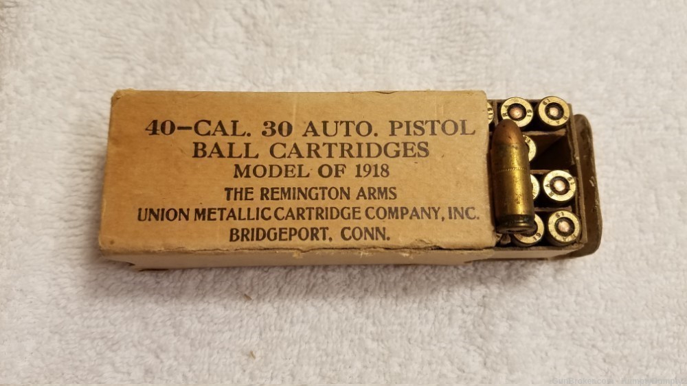 Full Box 30 Pedersen Peterson Model1918 Remington WW1 For 1903 Springfield-img-0