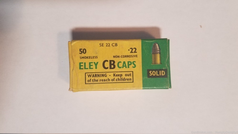 Rare Eley 22 CB Caps .22 Smokeless 6mm Flobert Discontinued-img-1