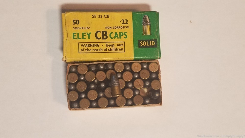 Rare Eley 22 CB Caps .22 Smokeless 6mm Flobert Discontinued-img-0