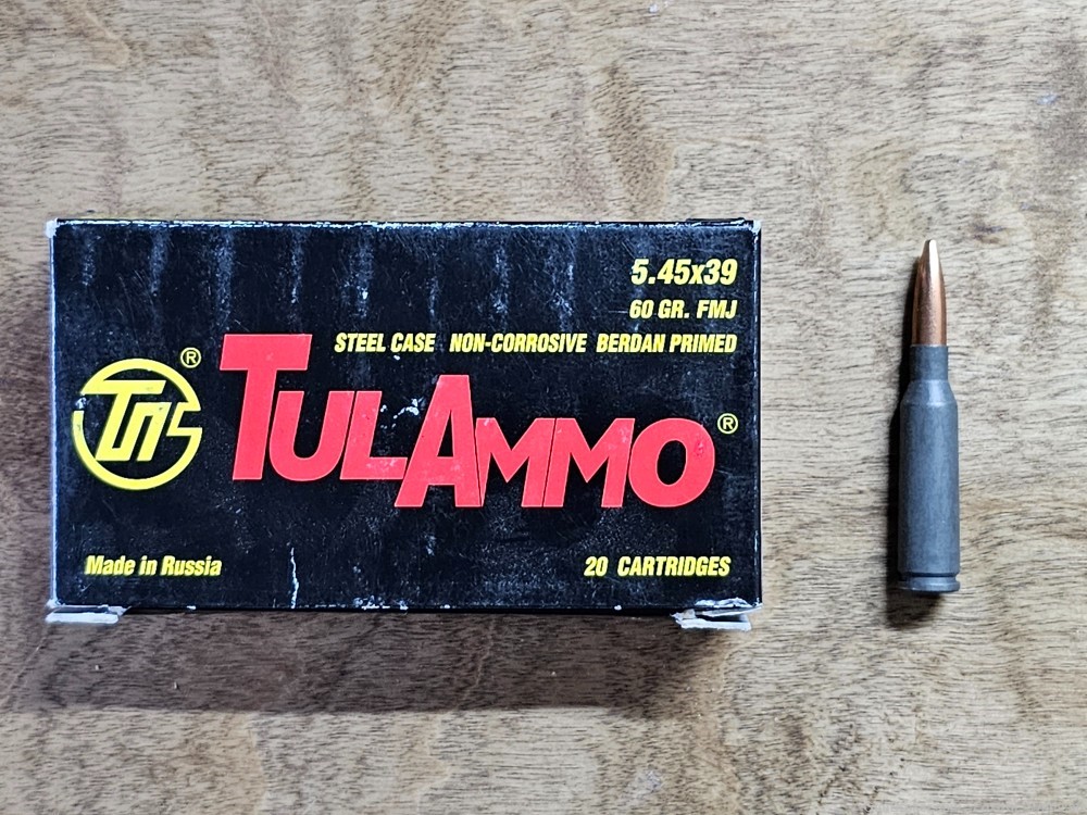 TulAmmo 5.45x39 FMJ, 100 rounds total-img-4