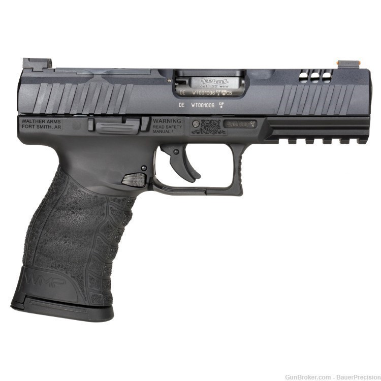 Walther WMP Pistol 22 WMR 4.5" Barrel Black Optics Ready 10 Rd 5220302-img-1