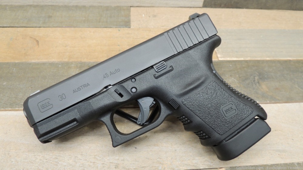 Glock 30S .45acp In Case 3 Mags Steel Sights Unfired-img-1