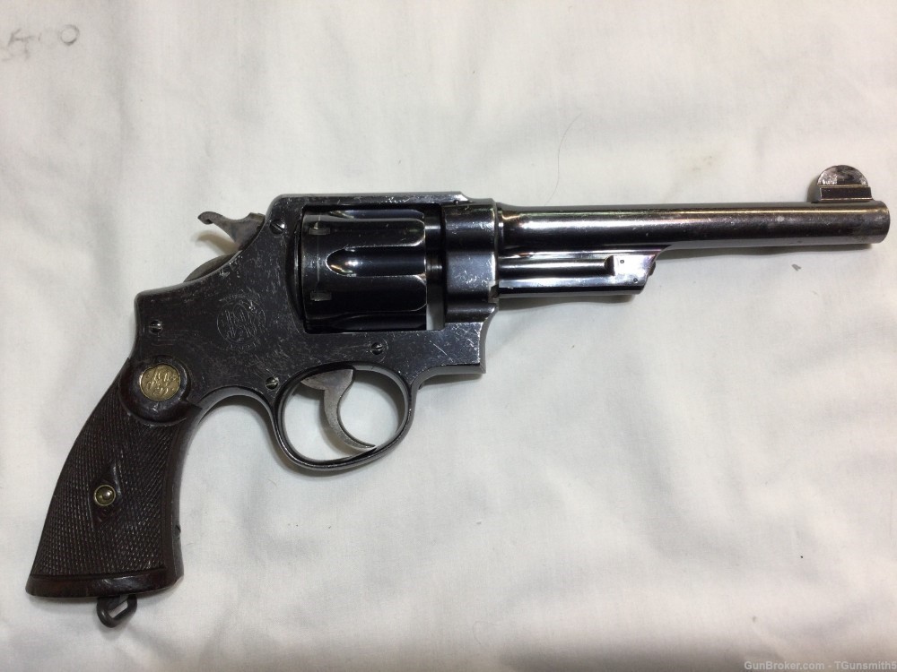 S&W .445 HE FIRST MODEL Special Caliber in .455 Mark II Cal. w/ammo-img-0