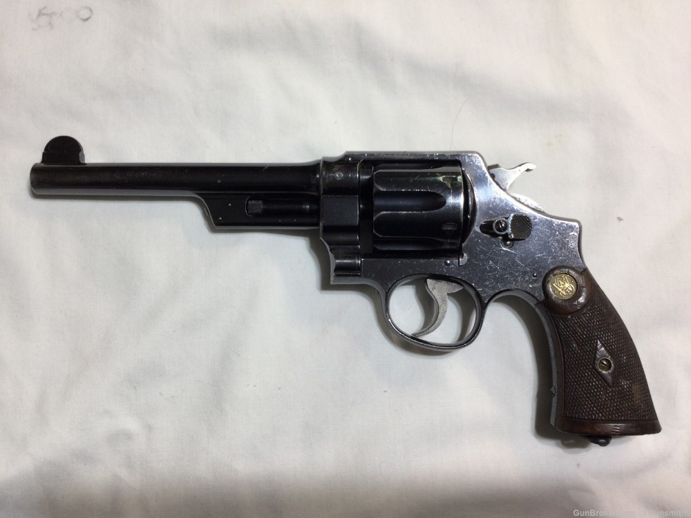 S&W .445 HE FIRST MODEL Special Caliber in .455 Mark II Cal. w/ammo-img-1