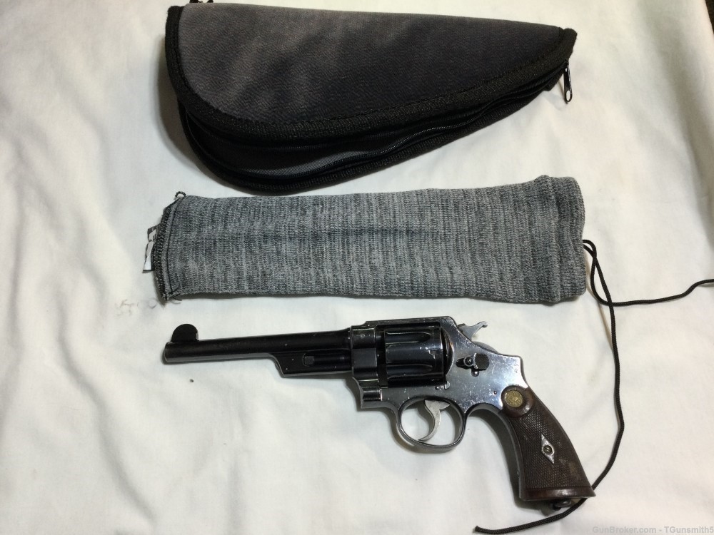 S&W .445 HE FIRST MODEL Special Caliber in .455 Mark II Cal. w/ammo-img-37