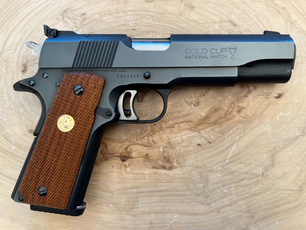 COLT 1911 GOLD CUP NATIONAL MATCH SERIES '80 MK IV BLUED FINISH 5" .45ACP-img-0