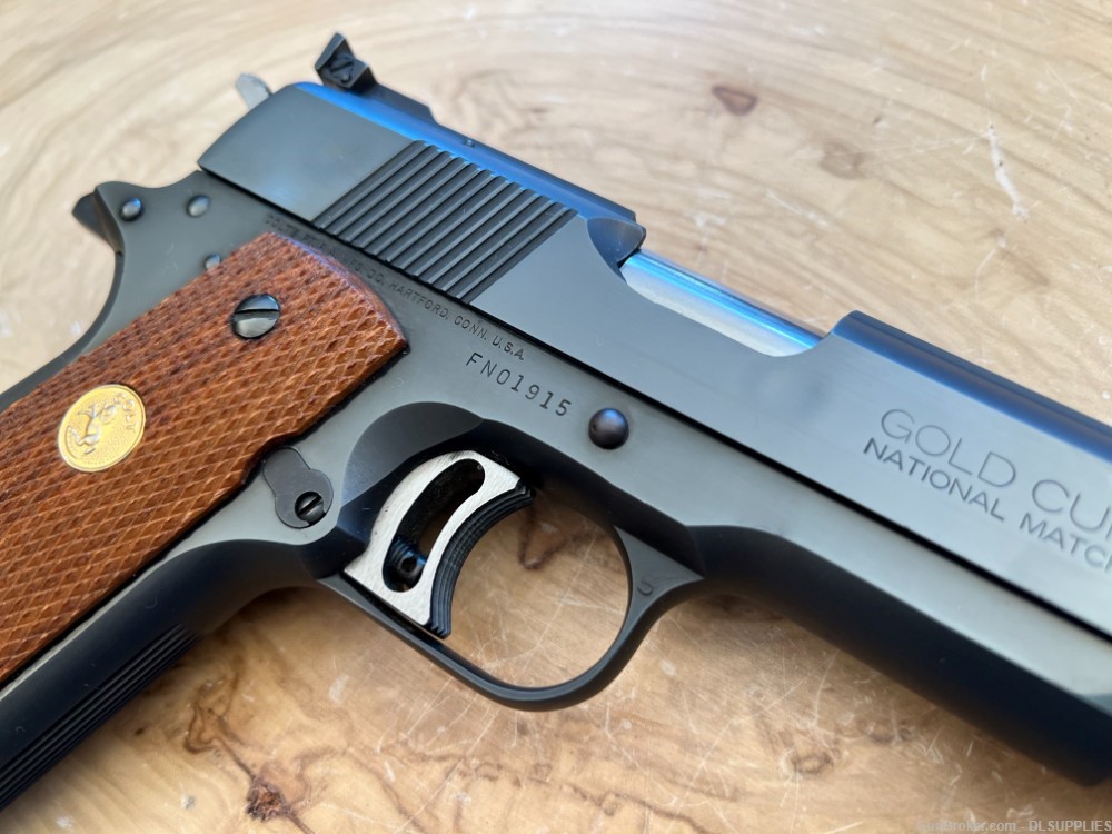 COLT 1911 GOLD CUP NATIONAL MATCH SERIES '80 MK IV BLUED FINISH 5" .45ACP-img-2