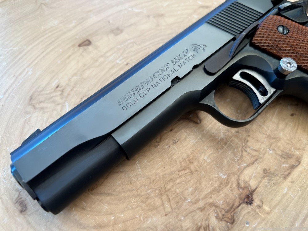 COLT 1911 GOLD CUP NATIONAL MATCH SERIES '80 MK IV BLUED FINISH 5" .45ACP-img-5