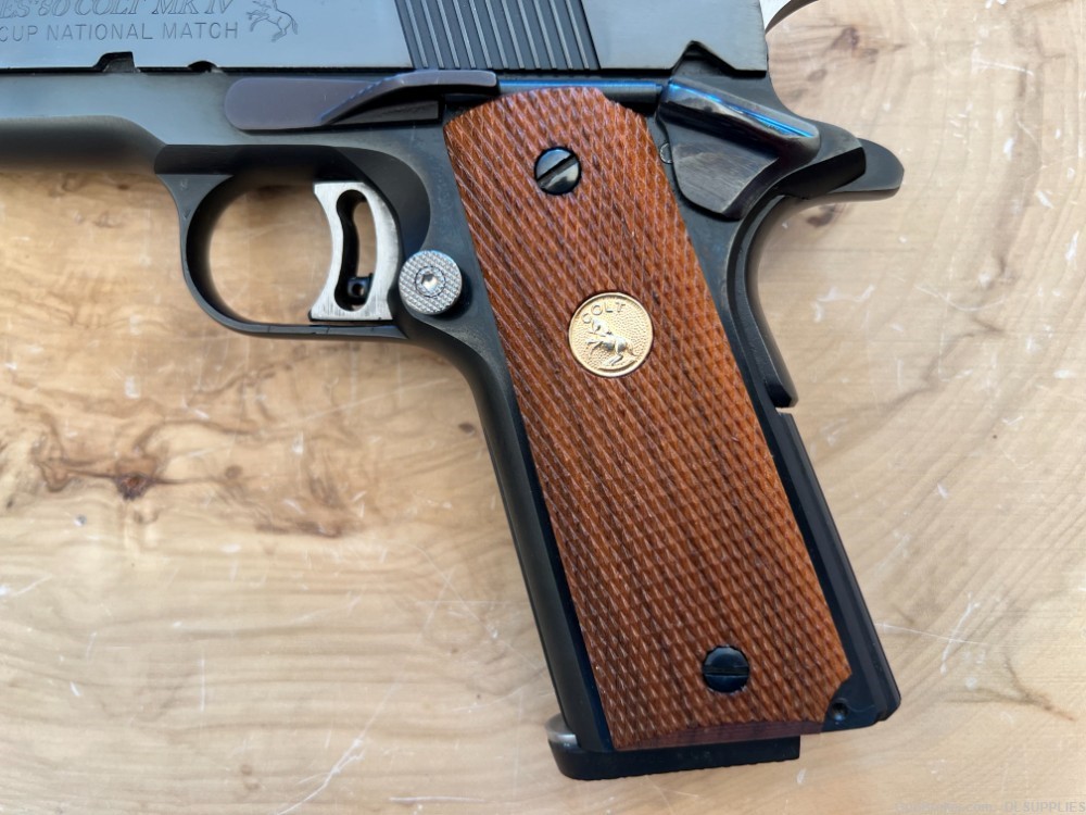 COLT 1911 GOLD CUP NATIONAL MATCH SERIES '80 MK IV BLUED FINISH 5" .45ACP-img-7