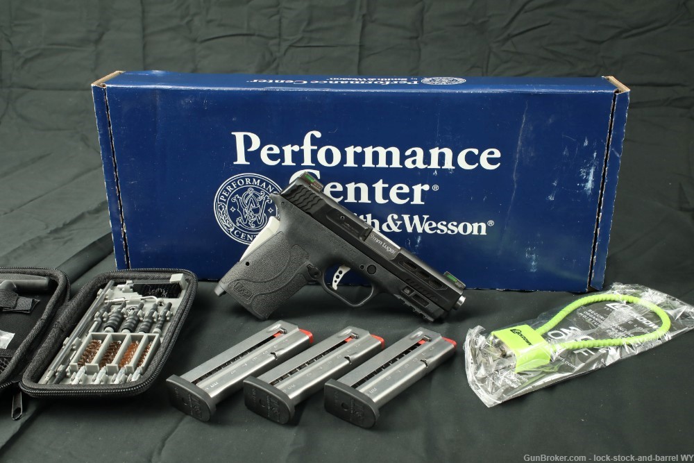 Smith & Wesson S&W Performance Center M&P9 Shield EZ Silver 9mm Pistol-img-2