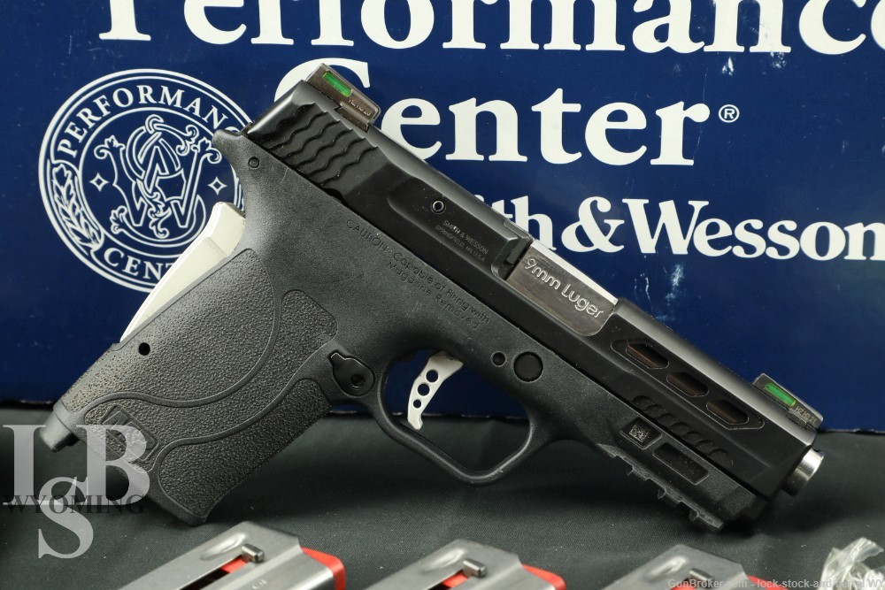 Smith & Wesson S&W Performance Center M&P9 Shield EZ Silver 9mm Pistol-img-0