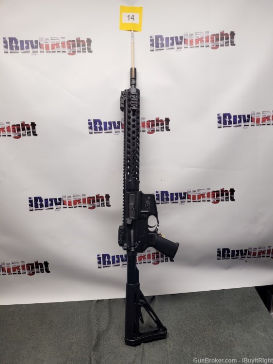 Smith & Wesson M&P 15 AR15 AR-15 TS 5.56 Rifle w/ MBUS Sights and Magpul-img-0