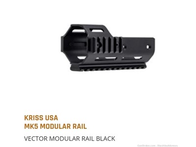 Kriss USA MK5 Modular Rail Picatinny 