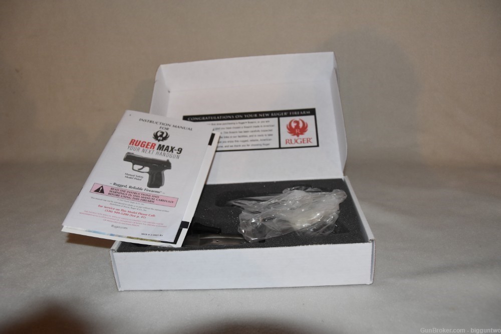 Ruger Semi Auto, Model Max-9, 9mm Luger Caliber Brand New in Box 2-10R mags-img-4