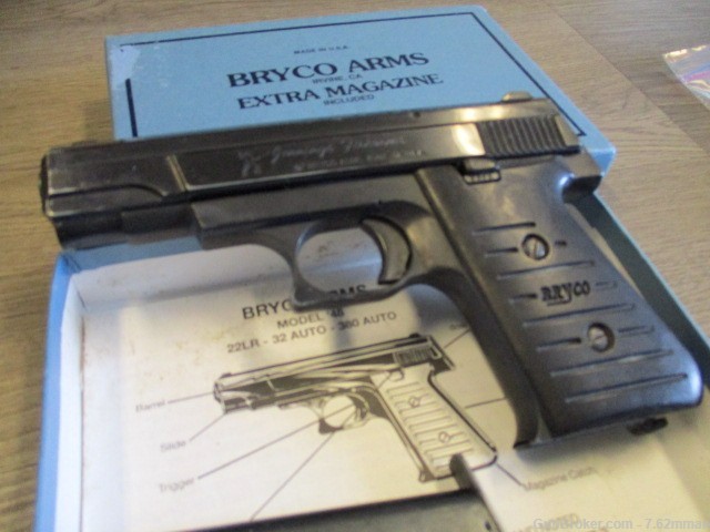 Gun Smith Special Bryco 48 380auto Jennings Arms Pistol 380acp 2 mags AUTO -img-10