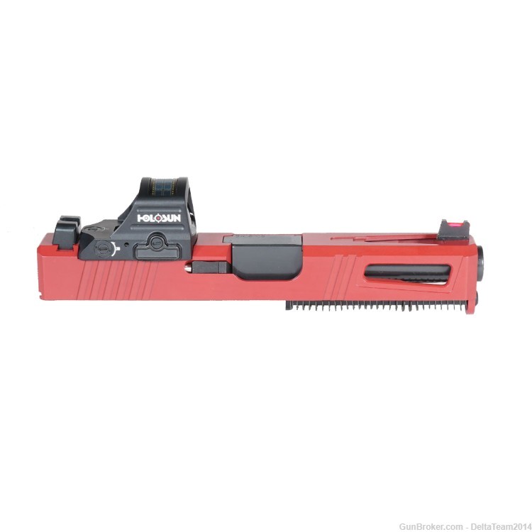 Complete Slide for Glock 19 - Holosun 407C-X2 - Red Crimson 17-4 RMR Slide-img-1