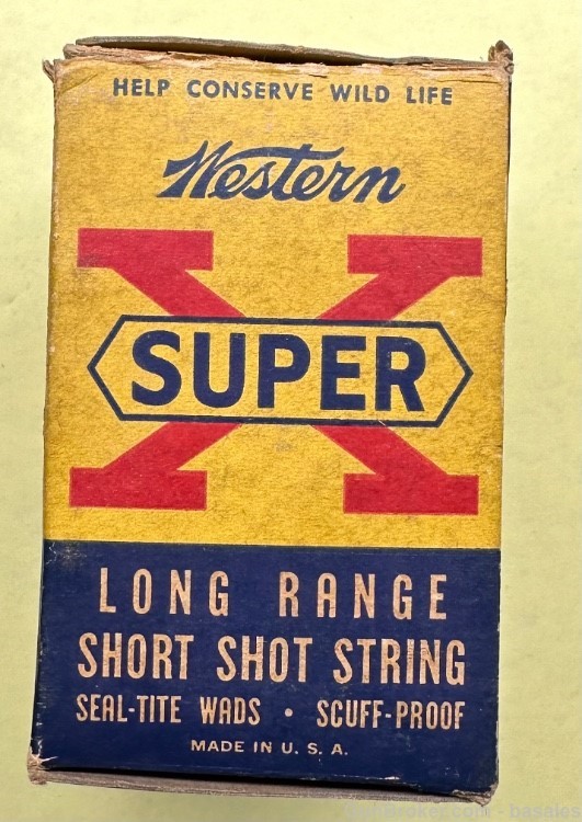 Vintage Western Super X 12 Gauge 25 Round Box-img-3