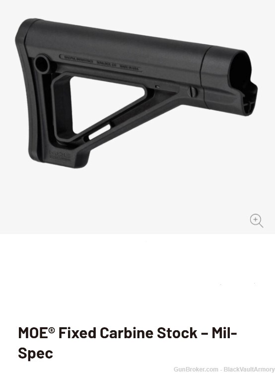 Magpul MOE® Fixed Carbine Stock – Mil-Spec-img-0