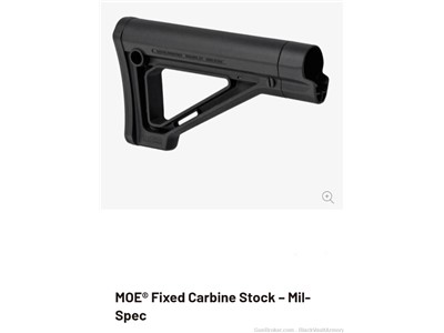   Share Icon MOE® Fixed Carbine Stock – Mil-Spec