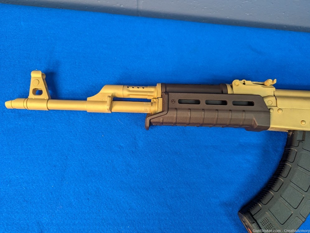 Century Arms RAS47 Golden Cerakote Magpul Plum Furniture AK47 American AK-img-8