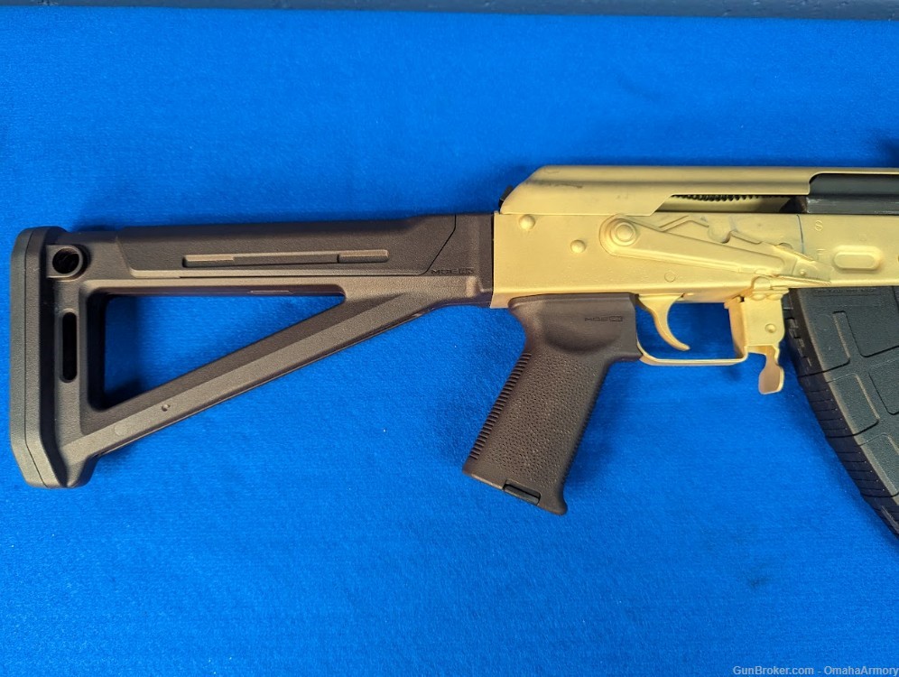 Century Arms RAS47 Golden Cerakote Magpul Plum Furniture AK47 American AK-img-1