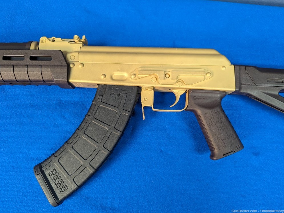 Century Arms RAS47 Golden Cerakote Magpul Plum Furniture AK47 American AK-img-7