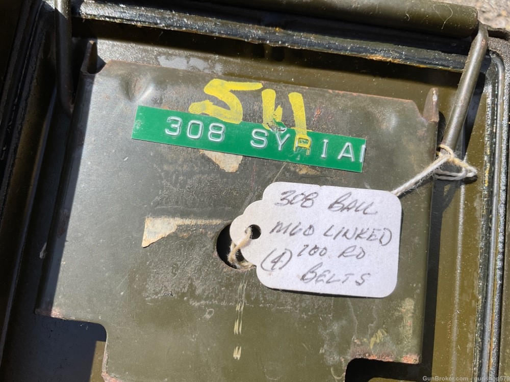 Syrian Syria 7.62x51 NATO 7.62 308 M60 Linked Surplus USGI GPMG Belt Fed -img-1