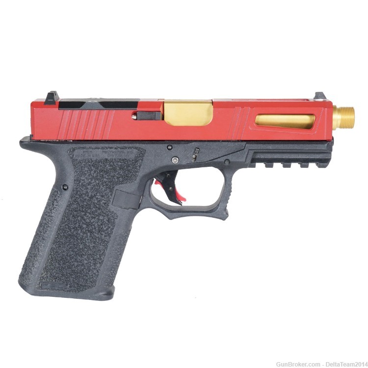 Complete RMR Slide for Glock 19 - PVD Gold Barrel - Red Crimson 17-4 Slide-img-5