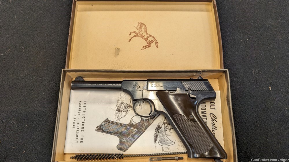 1952 Colt Challenger .22LR 4 1/2'' Blue with Box EXCELLENT CONDITION-img-5