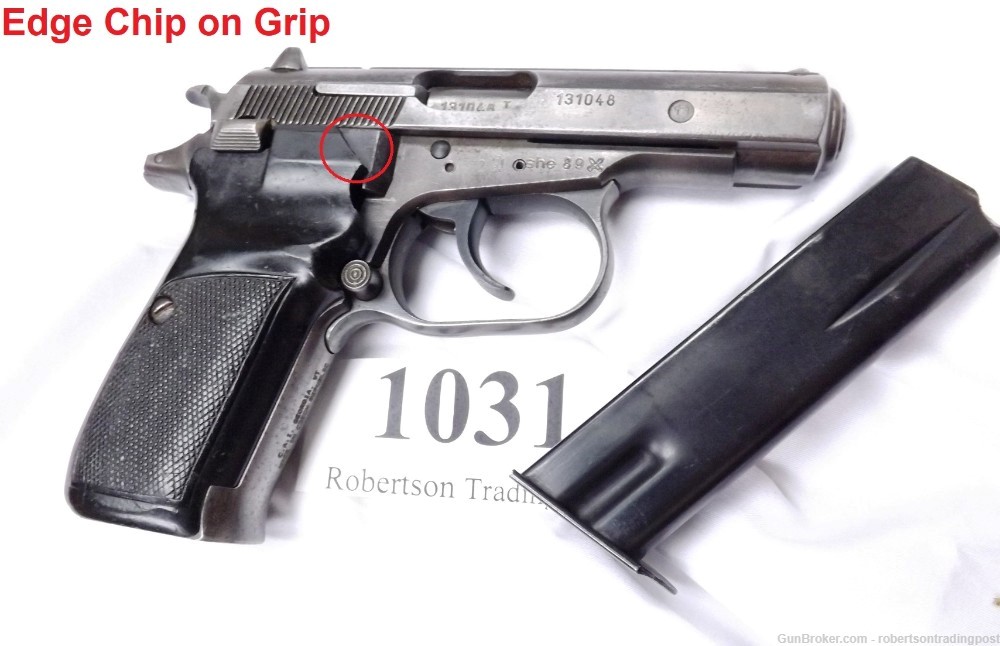 CZ83 Pistol .380 ACP 13 shot 1 Magazine 91301 G 1989 Grip Chip  -img-13