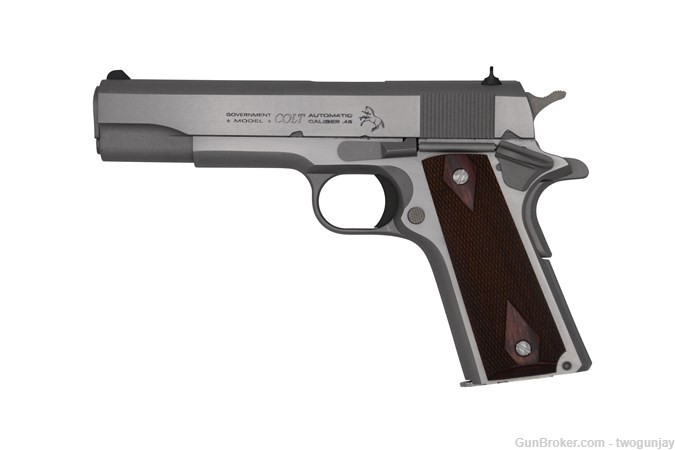 New-Colt 1911 Government Stainless .45 ACP 5" 70 Series Pistol ! O1911C-SS-img-0