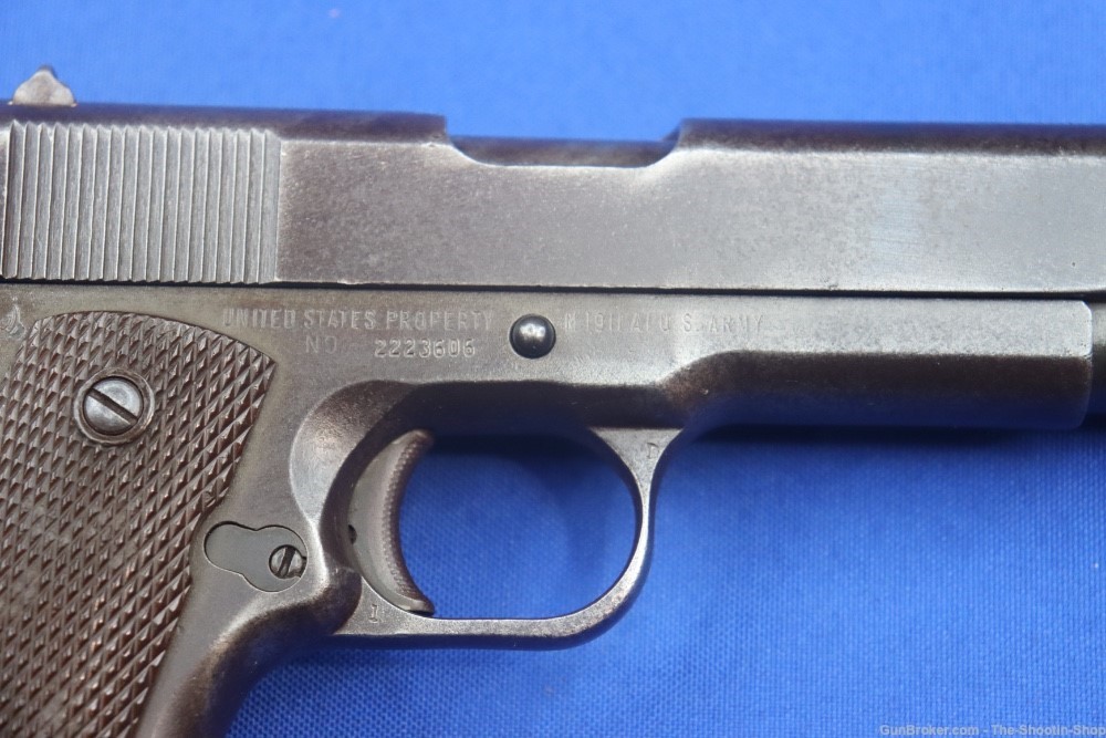 US Remington Rand Model 1911 A1 Pistol 45ACP 1945 MFG SA 1911A1 US ARMY WW2-img-7