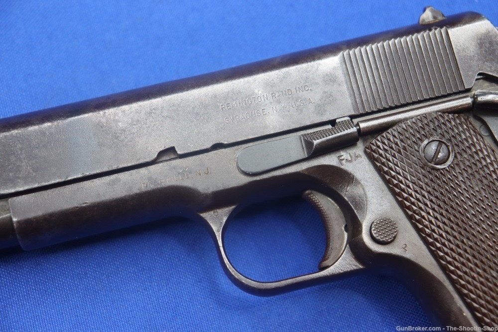US Remington Rand Model 1911 A1 Pistol 45ACP 1945 MFG SA 1911A1 US ARMY WW2-img-2
