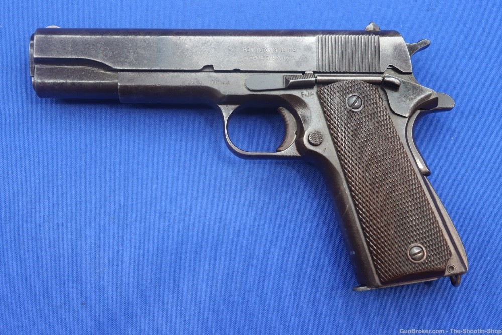 US Remington Rand Model 1911 A1 Pistol 45ACP 1945 MFG SA 1911A1 US ARMY WW2-img-0