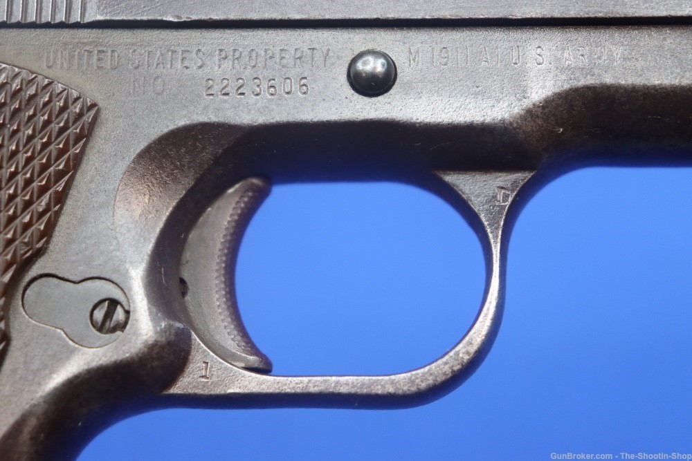 US Remington Rand Model 1911 A1 Pistol 45ACP 1945 MFG SA 1911A1 US ARMY WW2-img-13