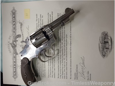 Smith&Wesson Nickel 32 HE 32 S&W Revolver Hand Ejector 1st Yr colt H&R 1903-img-27