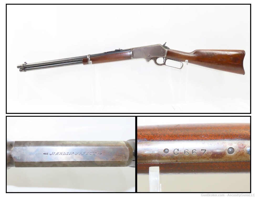 c1920s JM MARLIN Model 1893 Lever Action .32 Winchester Special CARBINE C&R-img-0