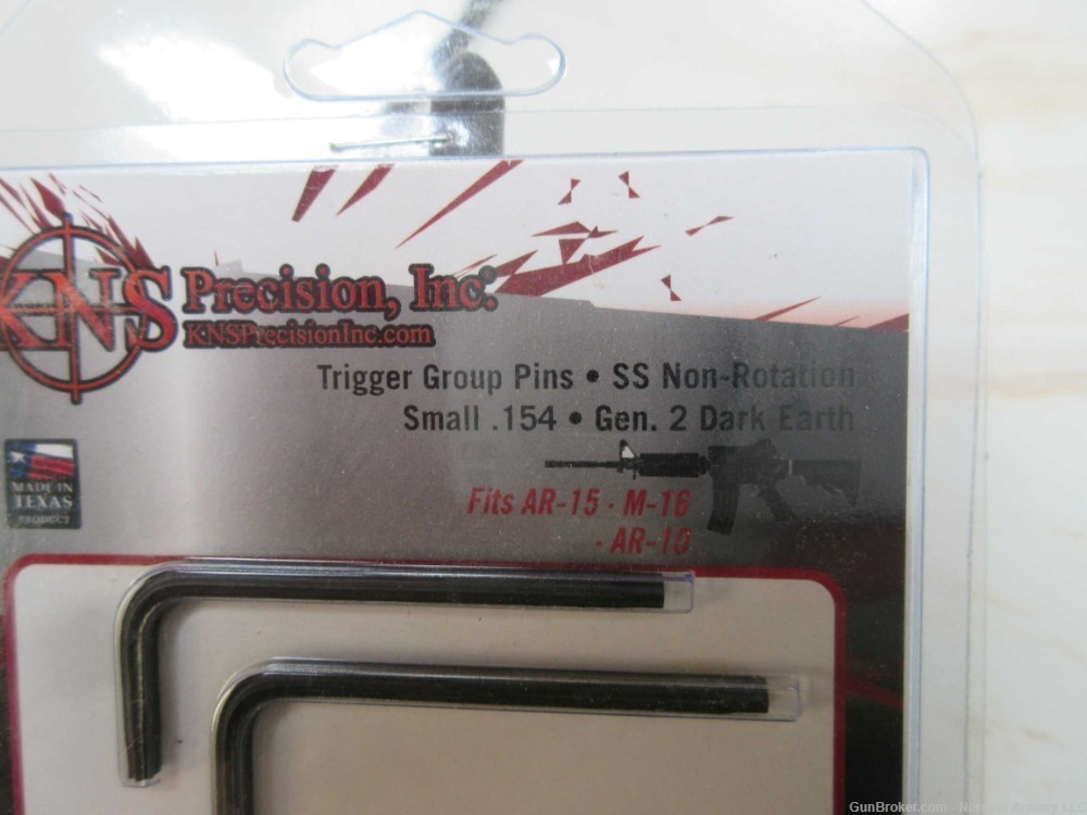 KNS PRECISION NON-ROT Trigger/Hammer PINs .154 G2 FDE-img-2