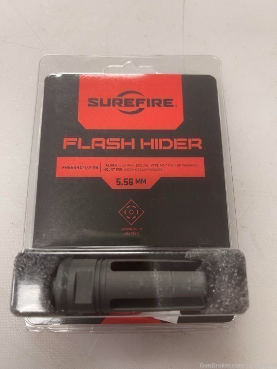Surefire Socom 4 Prong Flash Hider FH556RC Suppressor Adapter mount 1/2”x28-img-1