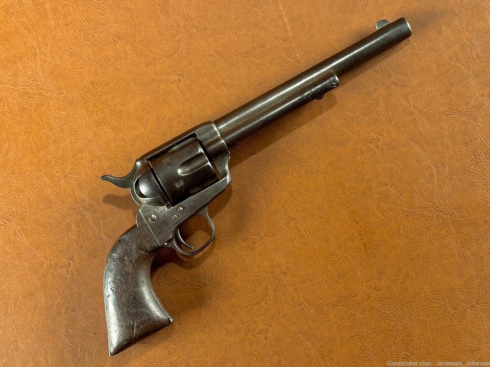 1873 Colt Single Action Army .45 Cal Revolver 7 1/2" Factory Letter 1883-img-0