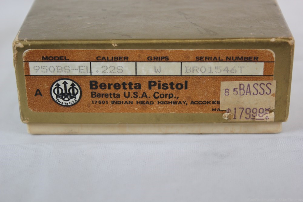 Beretta 950BS-EL .22 Short w/ Factory box Layaway Available NO RESERVE!-img-18