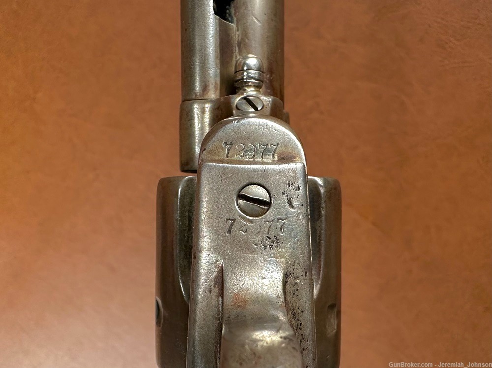 1873 Colt Single Action Army .45 Revolver Nickel 7 1/2" Blackpowder Pistol-img-15