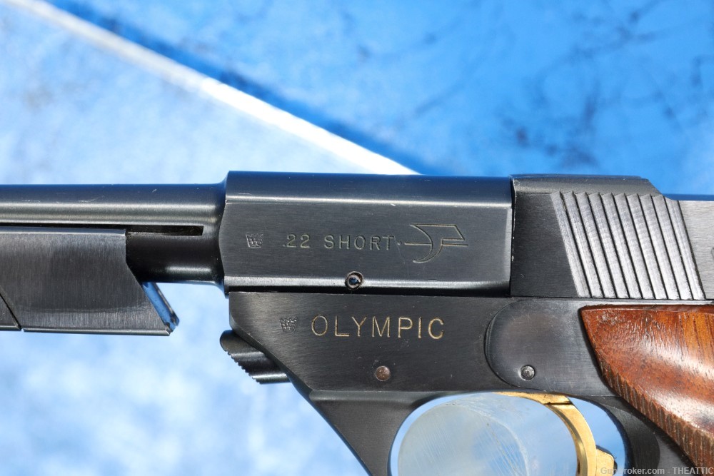 HIGH STANDARD OLYMPIC 22 SHORT WITH BARREL WEIGHT AND COMP BARREL-img-6