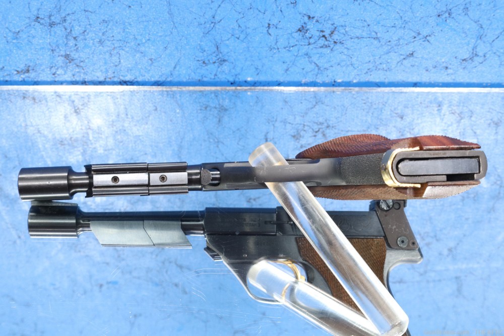 HIGH STANDARD OLYMPIC 22 SHORT WITH BARREL WEIGHT AND COMP BARREL-img-14