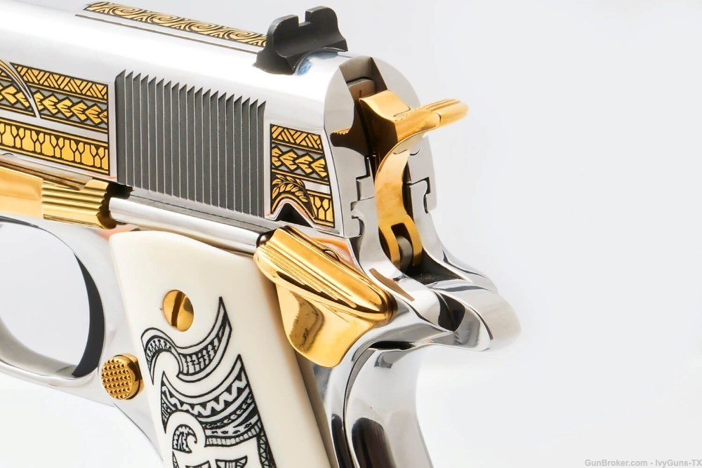COLT 1911 .38 SUPER, MATCHING SET OF TWO: THE HAKA & THE MANA, ONE of 200 -img-7