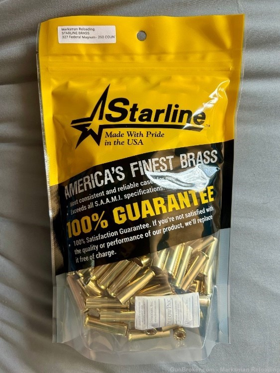 Starline 327 Federal Magnum Brass, 327 MAG- 250 Count-img-0