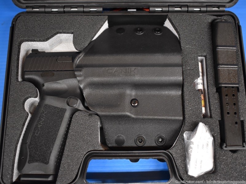 CANIK TP9DA 9mm 4.07" 18+1 w/holster+(2) mags+Speed loader+cleaning brush+-img-14