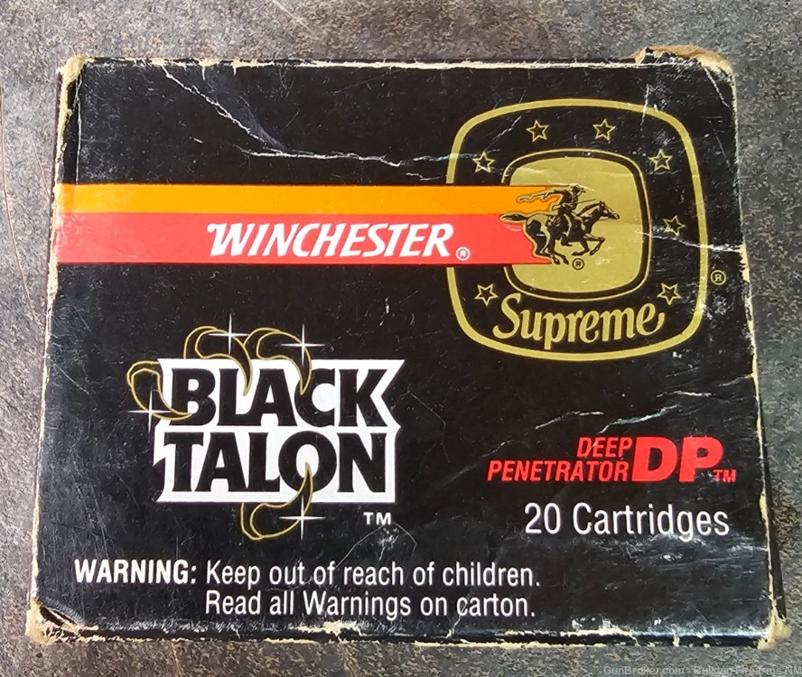 Winchester BLACK TALON 9mm 147 gr. SXT 20 round box S9mm 0289220501-img-1