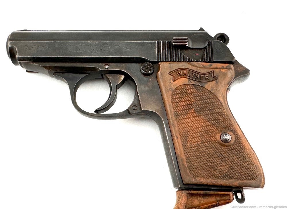 WALTHER PPK .32ACP 1939 RARE "W" SUFFIX / XTRA MAG 7.65MM CROWN/'N' PROOF -img-3